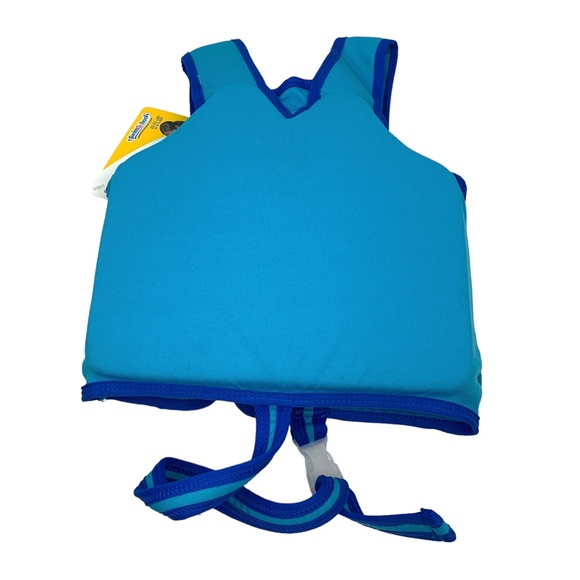 Swim Training Vest Life Jacket SwimSchool Blue Size 33-55 Lbs 22 “ NWT - Picture 3 of 12